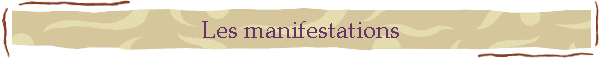 Les manifestations