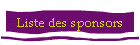 Liste des sponsors